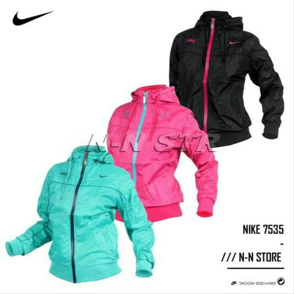Termurah Jaket Nike Women 7535 Waterproof 2in1 Bolak Balik Import Berkualitas