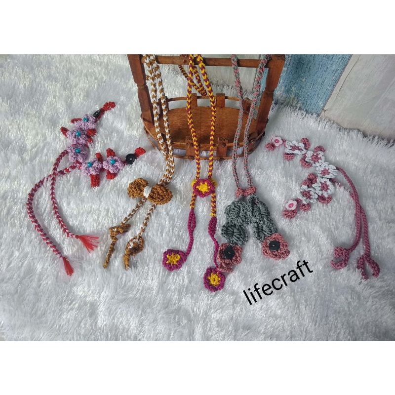 strap masker rajut/ strap masker rajut 2 warna