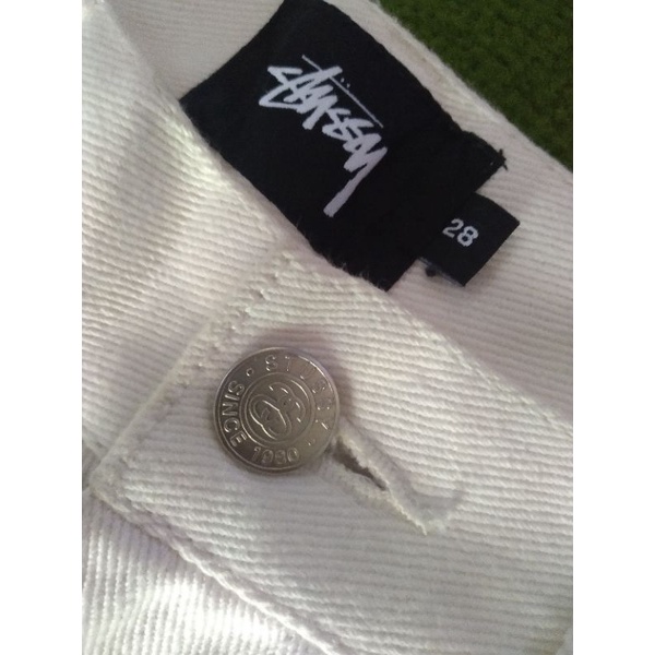 celana panjang putih stussy ORIGINAL second thrift preloved