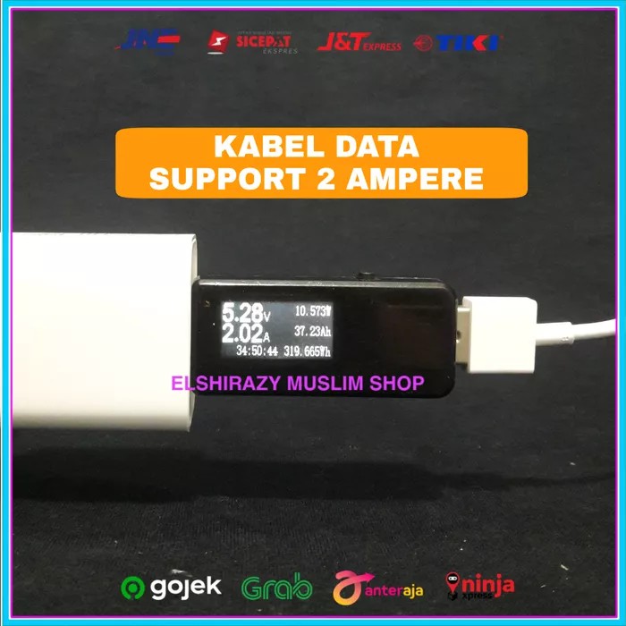 Kabel Data Realme ORIGINAL 100% Micro USB 2 Ampere Putih