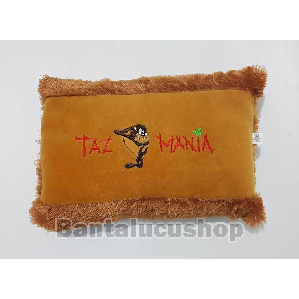 Bantal Karakter Tazmania Bantal Bulu Lasfur Ukuran Standar Dewasa