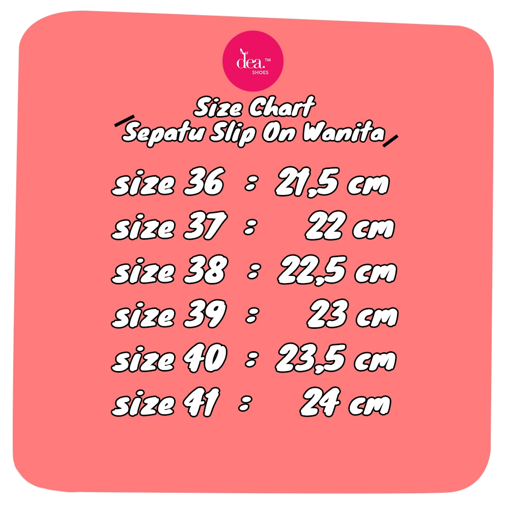 Dea Sepatu Flat Slip On Wanita 1905-1906 Size 36-41