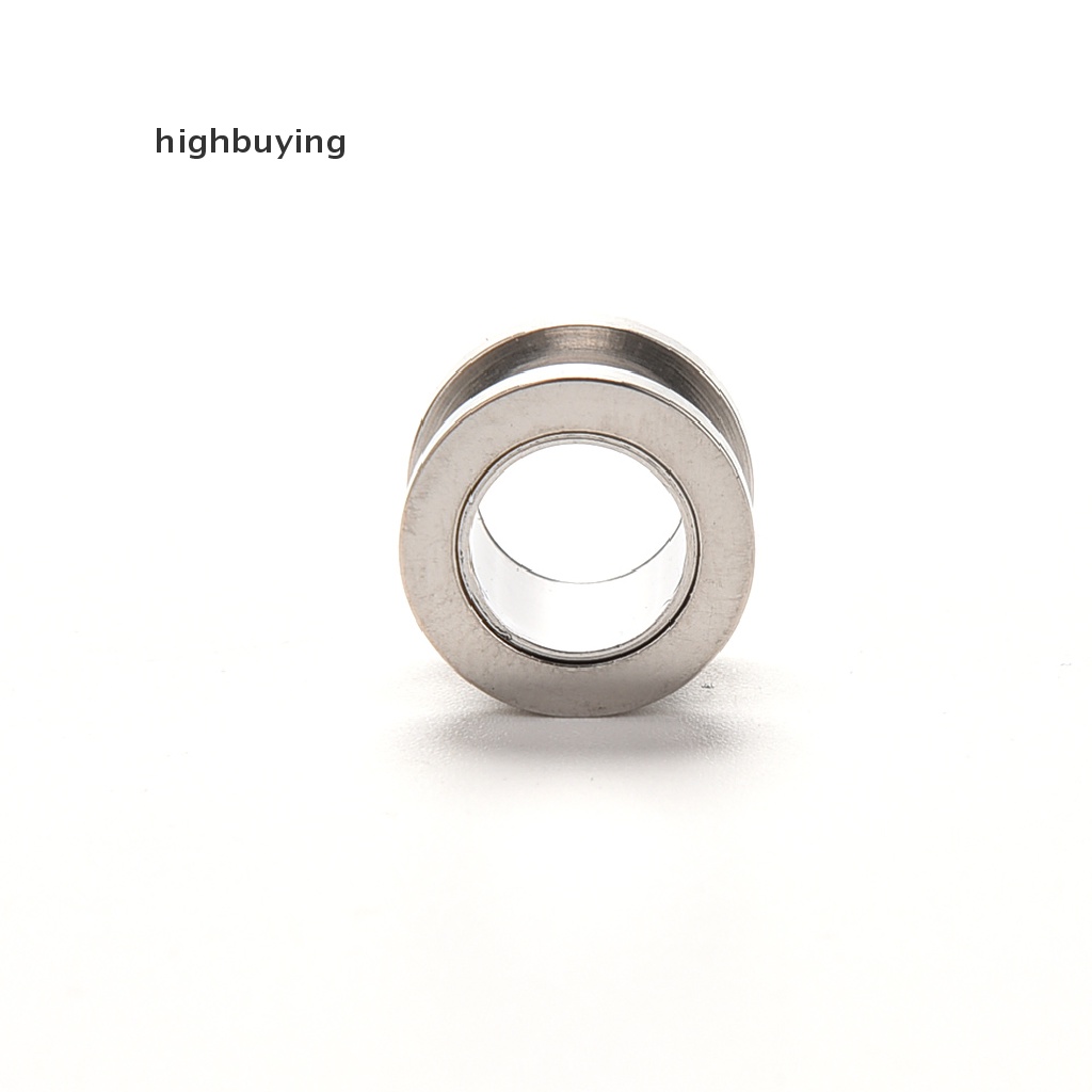 Hbid 1pc Ear Plug Pembesar Lubang Tindik Telinga Bahan Stainless Steel