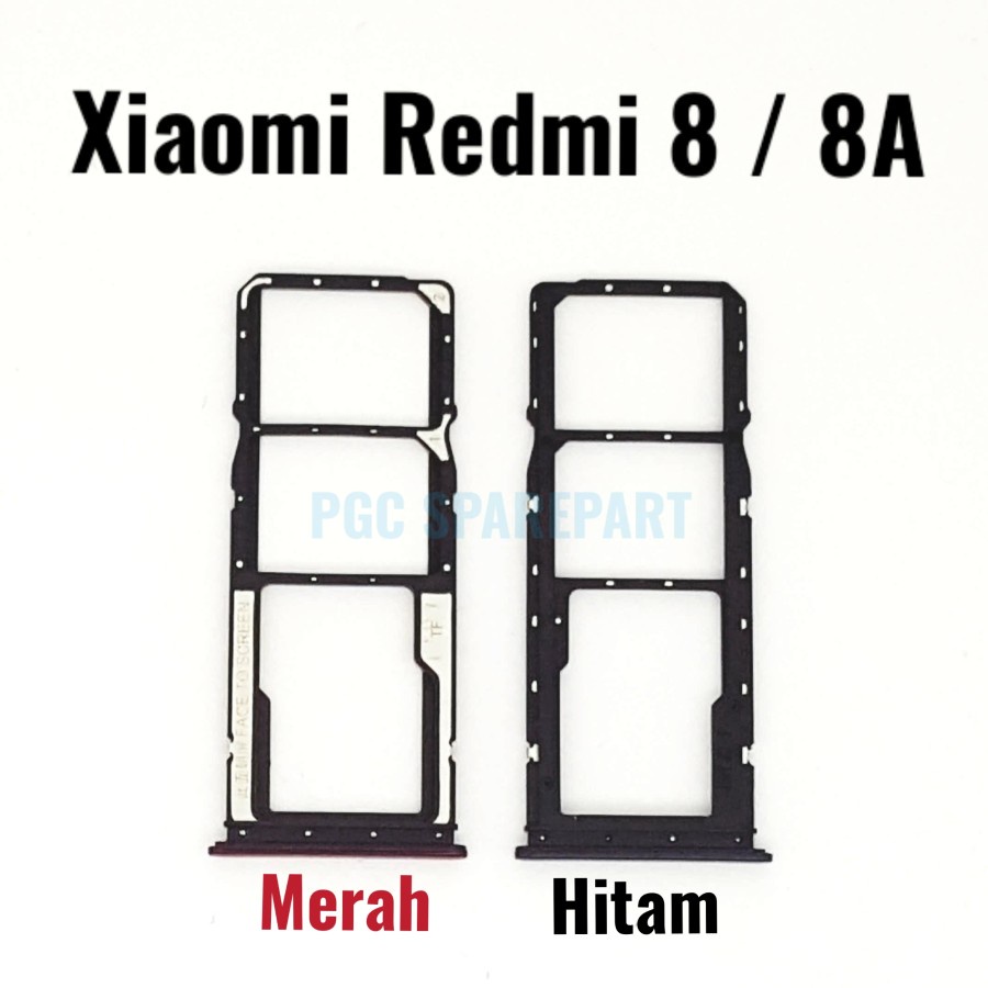 SIM TRAY / SIM LOCK / SLOT SIM CARD XIAOMI REDMI 8 8A TEMPAT KARTU