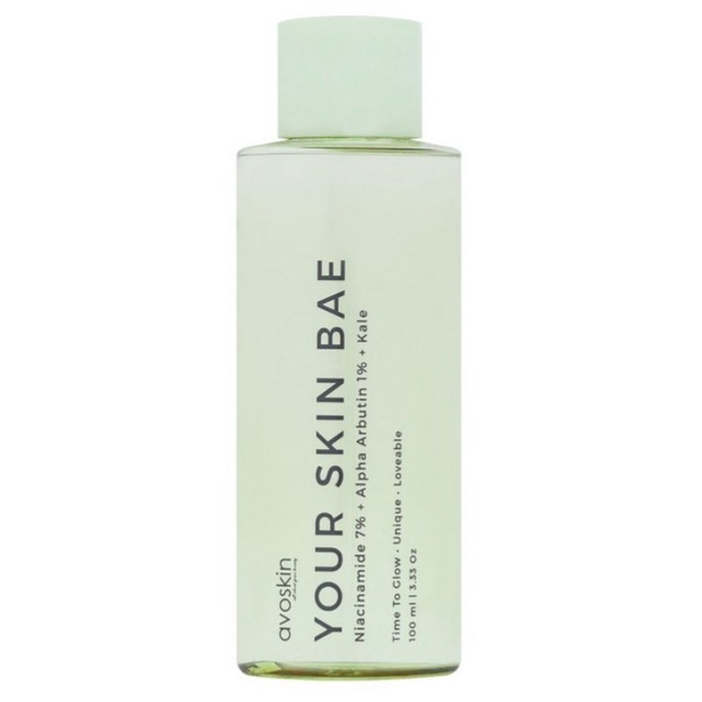 (BPOM) AVOSKIN Your Skin Bae Toner Niacinamide 7% + Alpha Arbutin 1% + Kale 100ml