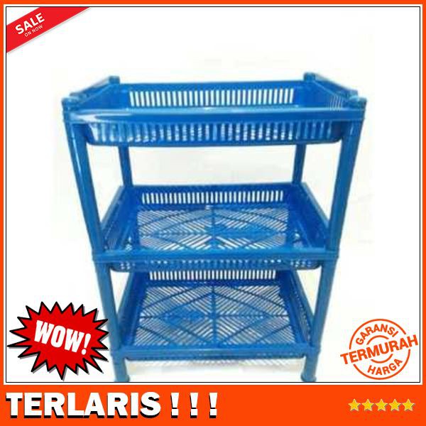 RAK PLASTIK SERBAGUNA 3 SUSUN / TINGKAT - UKURAN BESAR