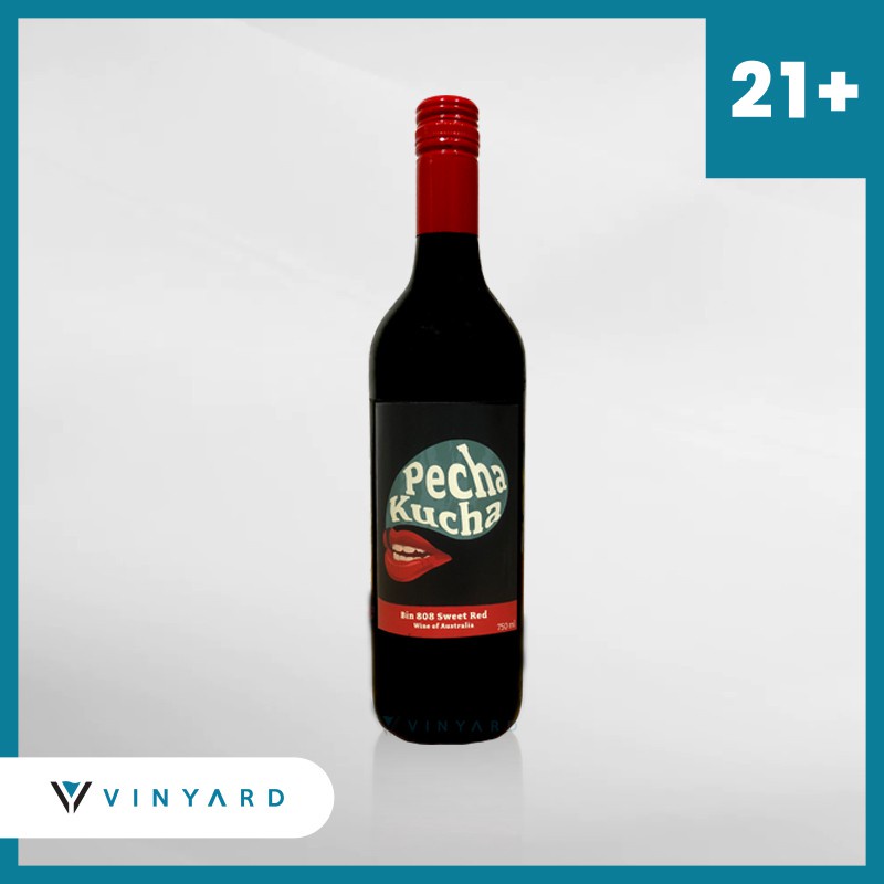 Pecha Kucha Bin 808 Sweet Red Wine 750 ml ( Original &amp; Resmi By Vinyard )