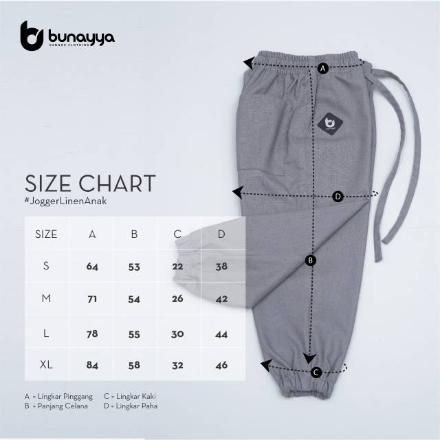 Sirwal Jogger Anak Bunayya Sunnah Clothing