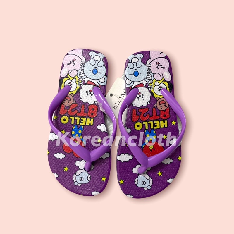 Balance 122-50/bts sandal anak perempuan sandal karet wanita terbaru ori produk impor