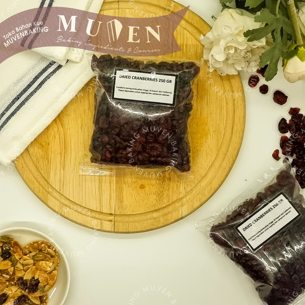 

DRIED CRANBERRIES PREMIUM 250 GR