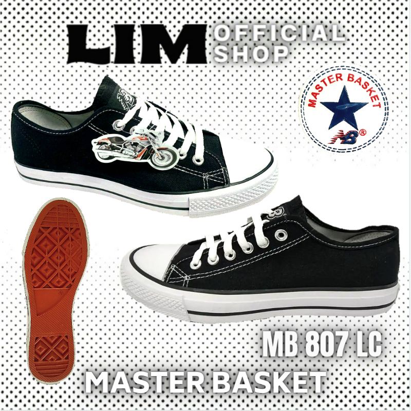 Sepatu MB 807 Lc Hitam Putih 33-43 Original