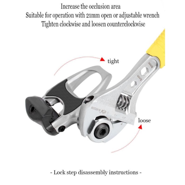 Kunci Alat Buka Pedal Toopre DT-S22 Kualitas Bagus . Tool Tools Pedals Shimano Alat PD40 Pembuka As Konis PD 40 Cleat Service Remove Bongkar Pasang