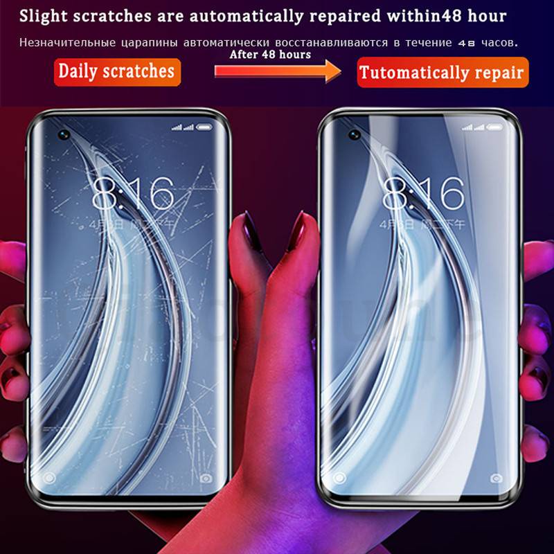 3/2/1Pcs Full Cover Hydrogel Film For Xiaomi Redmi Note 10 9S 8 9 Pro Max Screen Protector For Redmi Note 7 6 5 Pro Not Glass