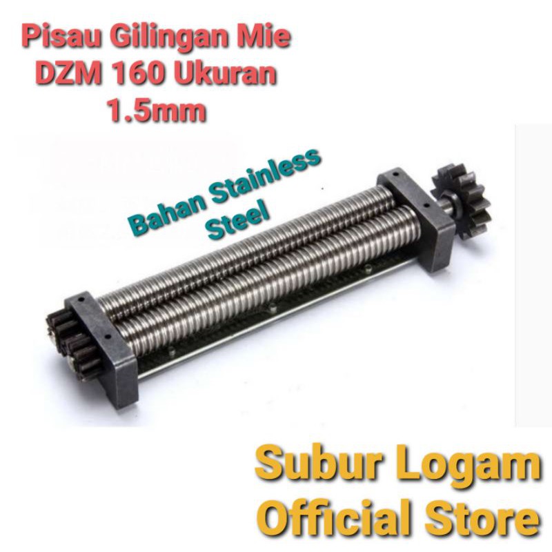 Pisau Gilingan Mie Halus Kecil DZM 160 Ukuran 1.5 mm Stainless Steel