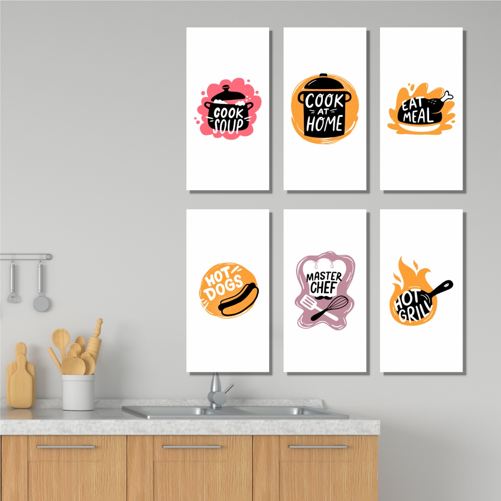 Hiasan Dinding Ruang Makan Aesthetic Walldecor Pajangan Dinding Lukisan Dinding Dekorasi Kitchen 049