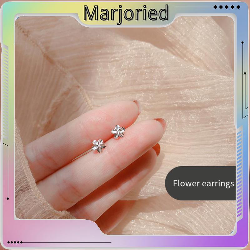 18K Emas anting korea Anting Tusuk untuk Wanita Aksesoris Fashion-MJD