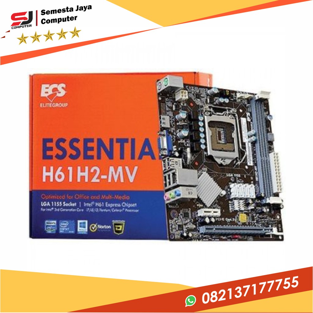 Motherboard / Mainboard ECS H61H2-MV / H61H2MV ( Socket 1155 )