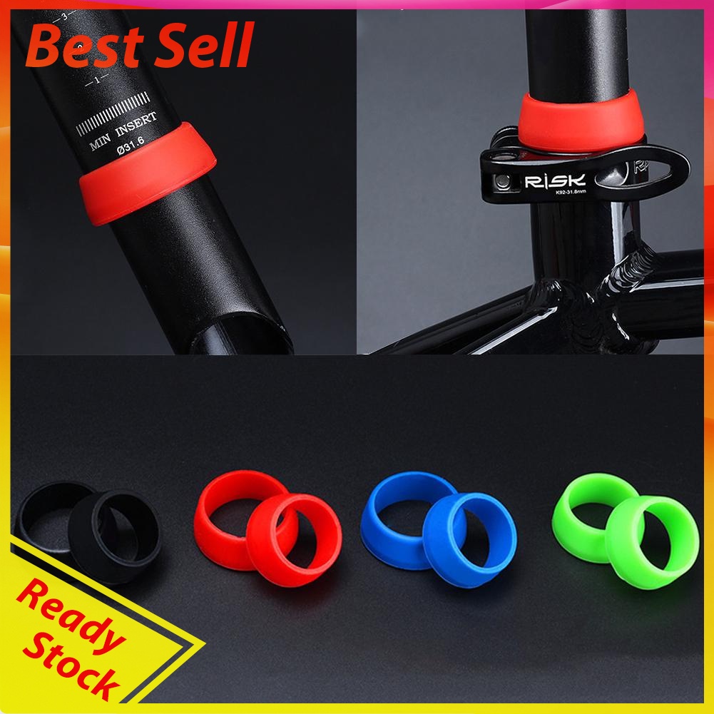 Bike Seat Post Ring Dust Cover Silicone Waterproof Bicycle Seatpost Case