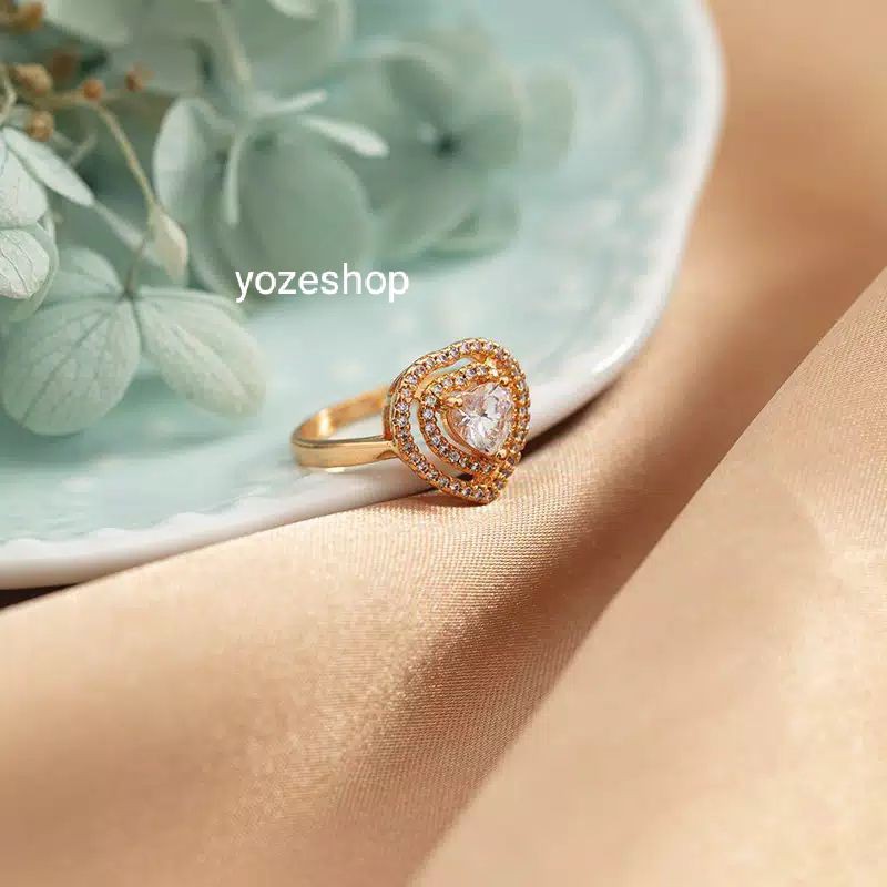 cincin batu permata grosir fashion wanita korea