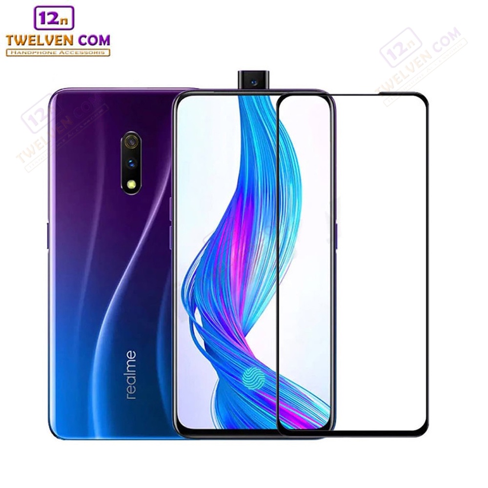 [FLASH SALE] zenBlade 5D Full Cover Tempered Glass Realme X - Hitam