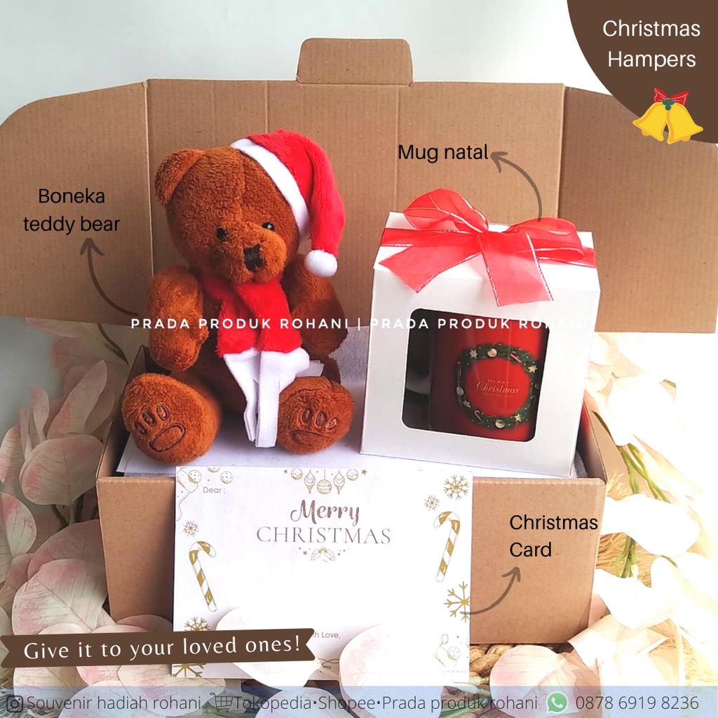 Christmas hampers / Gift natal/Kado natal/Hadiah natal/Boneka natal