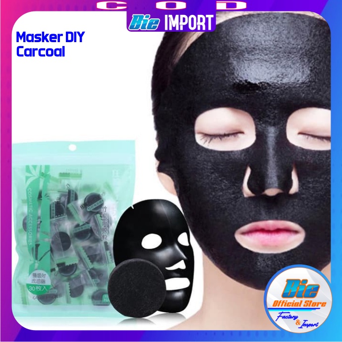 Masker DIY Carcoal Compressed Mask Impor Best Seller