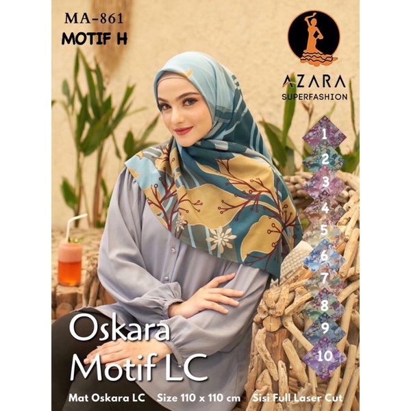 [PART 2] HIJAB SEGIEMPAT OSKARA LC MOTIF