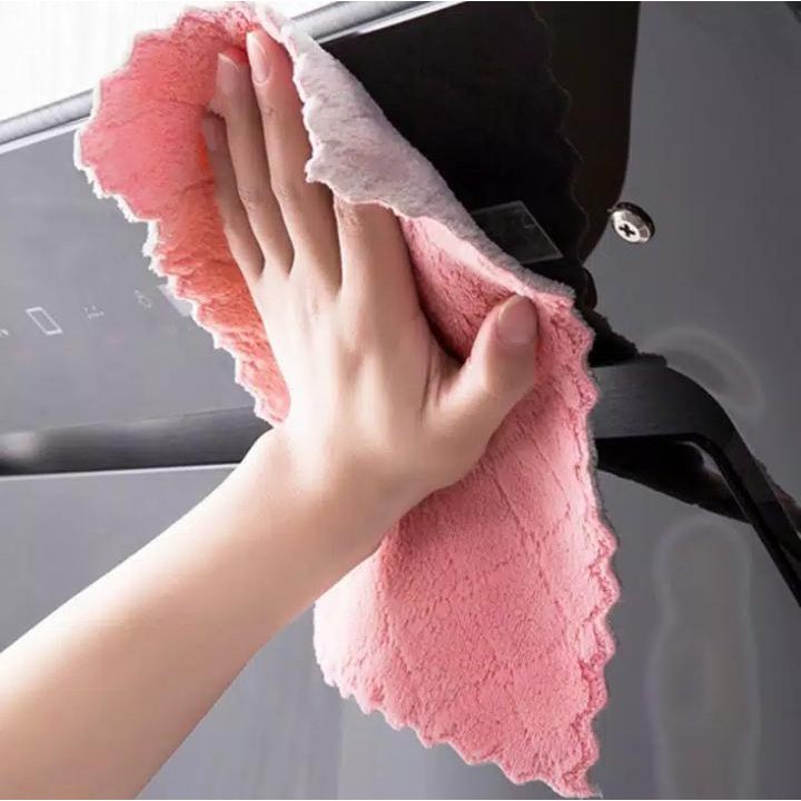 Kain Lap Dapur Microfiber - Kain Lap Piring Anti Minyak Serbaguna