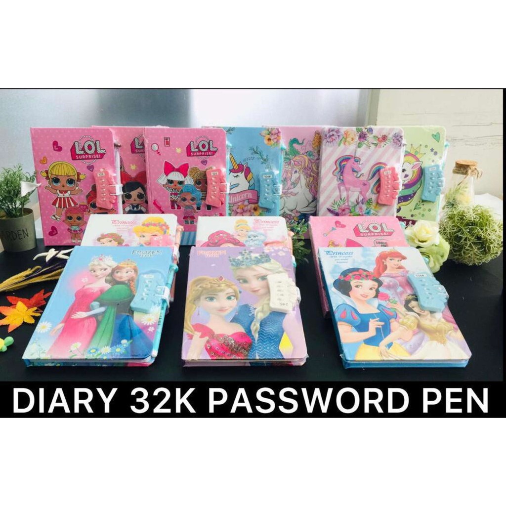

Buku Agenda Diary dengan Kunci Password / Hard Cover Diary with Lock Code Free Pulpen