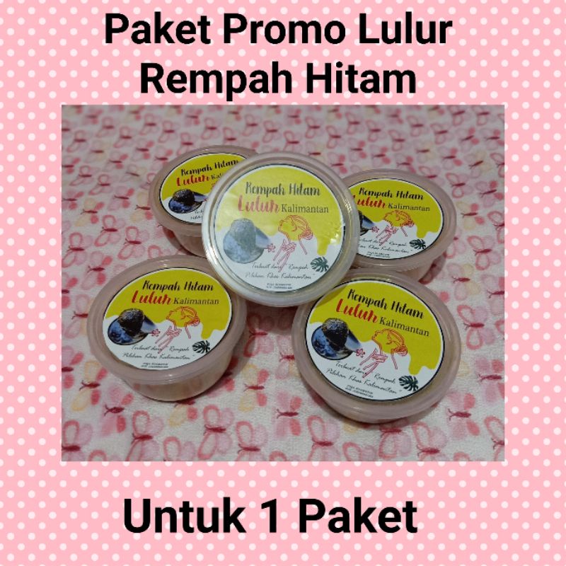 Paket promo lulur rempah hitam ( 1paket )