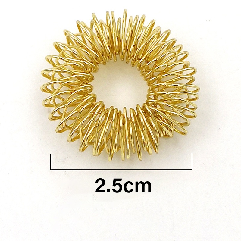 # Kaos T-Shirt Wanita Lengan Pendek Motif Print #10pcs Cincin Pijat Akupuntur Jari Bahan Stainless Steel