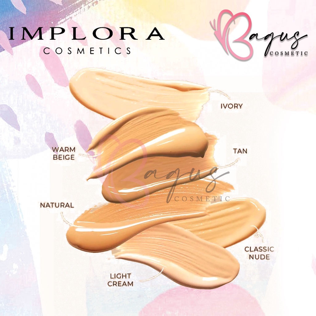 ⭐ BAGUS ⭐ IMPLORA Sleamless Liquid Foundation 33ml | Foundation Cair