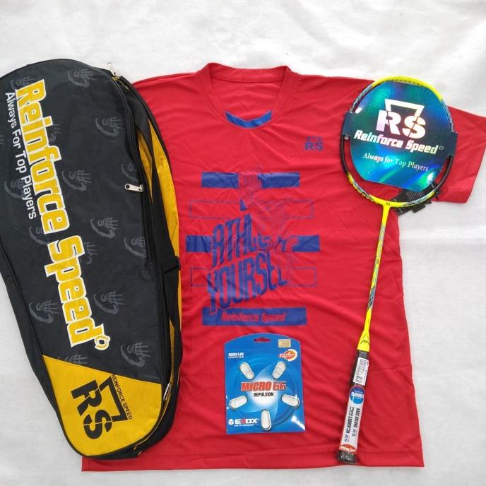 Raket Badminton RS METRIC POWER 12 N-II free cover, senar, kaos