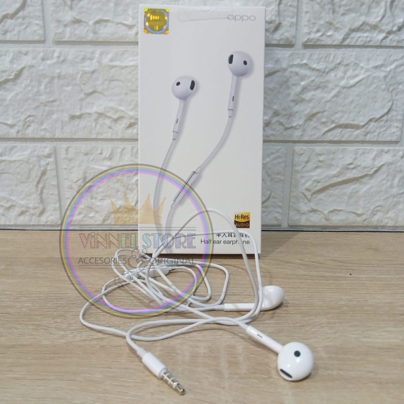 Headset OPPO  MH150 Original 100% Hires Audio Dengan Mic Earphone OPPO