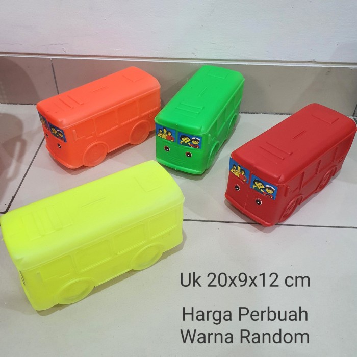 Celengan Mobil Bus Bis Tayo Plastik ( Untuk Menabung &amp; Souvenir )Murah