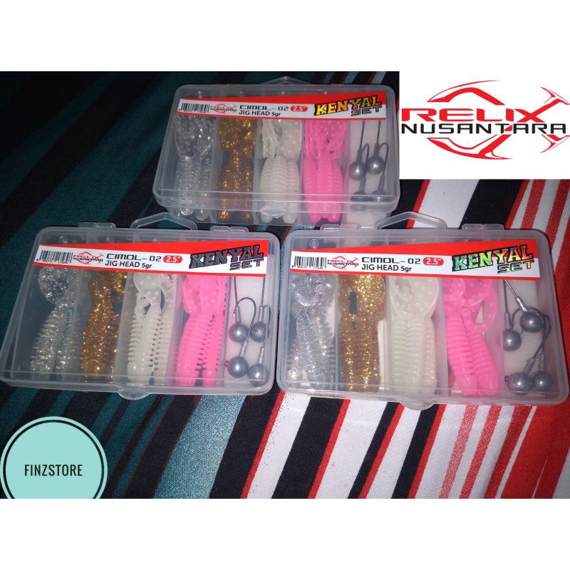 UMPAN SET SOFTLURE KENYAL RELIX NUSANTARA CILOK, CIMOL, CILOR, CIRENG
