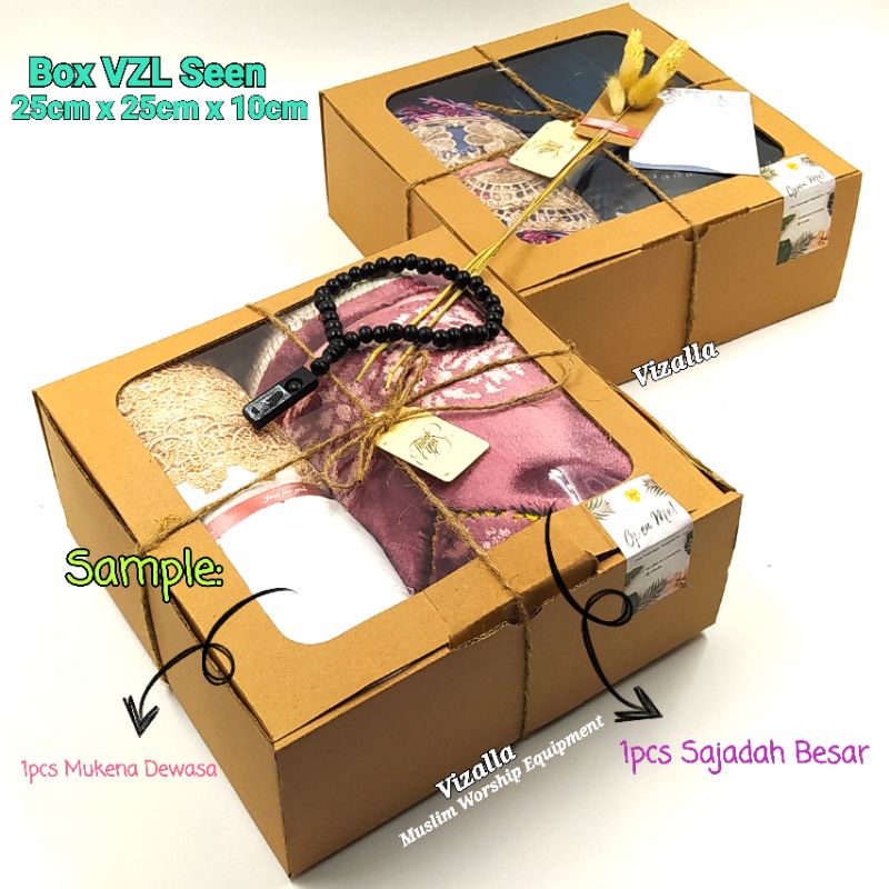 Box VZL Seen/ 25cm x 25cm x 10cm/ Box Kado Hampers