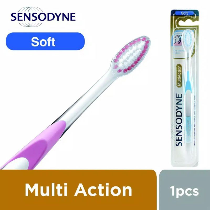SIKAT GIGI SENSODYNE MULTI ACTION SOFT ~ MEDIUM