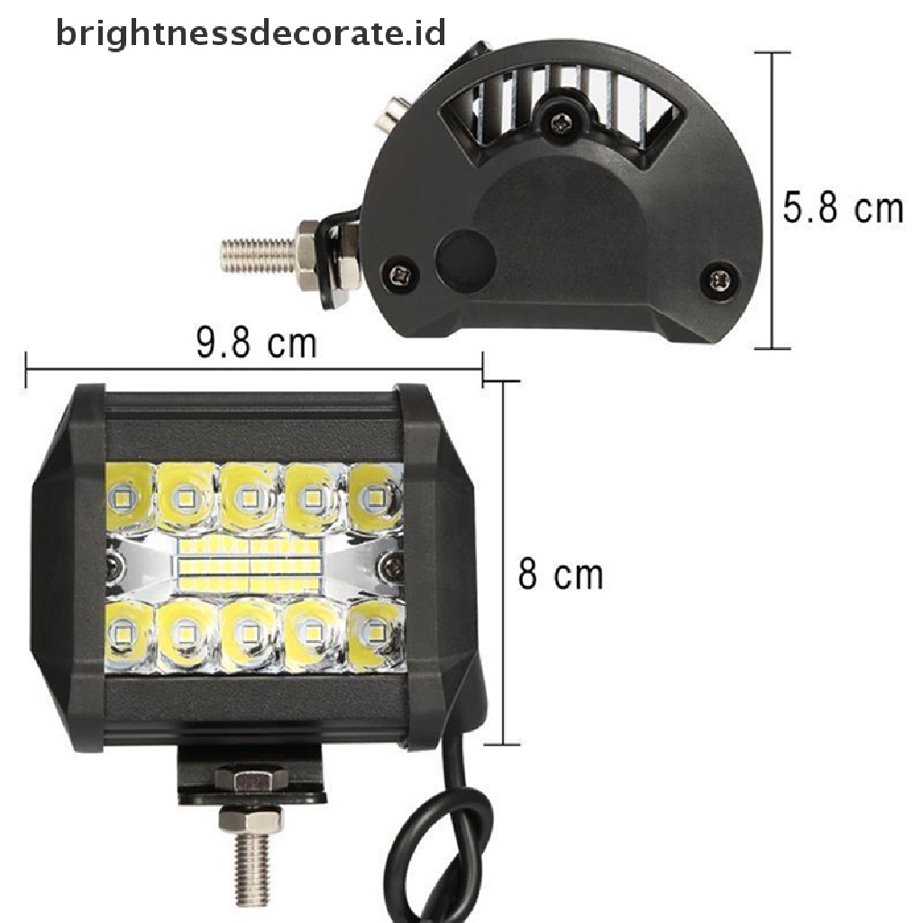 (Birth) Lampu Sorot 20-led 60w Ukuran 4 &quot;Untuk Mobil Suv Off Road