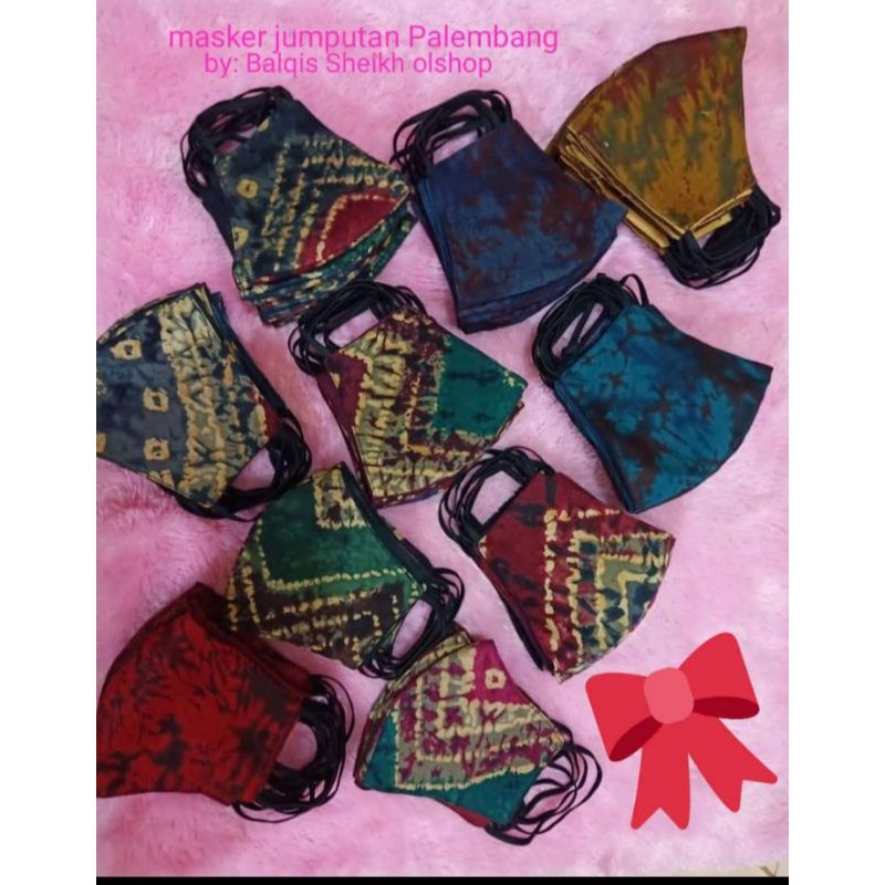 masker jumputan Palembang asli