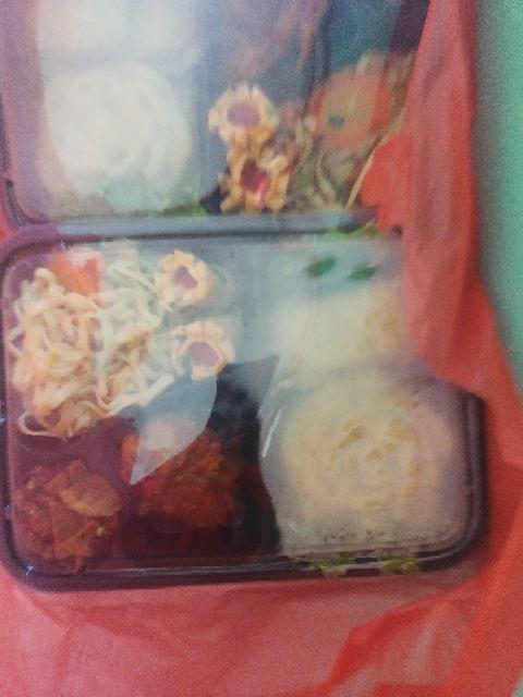 Paket Kotak Nasi  Bento  Tray Mika isi 10 Bento  Syukuran 