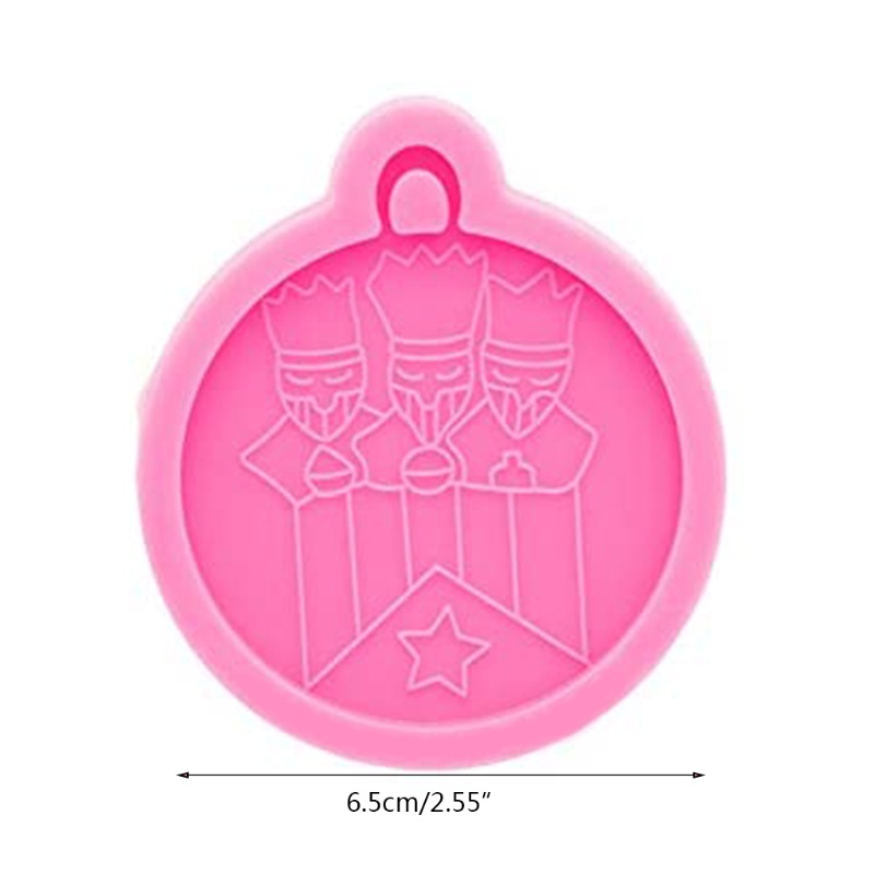 SIY  Super Glossy Puerto Three Men Wise Man Style Epoxy Resin Mold Keychain Pendant Silicone Mould DIY Crafts Jewelry