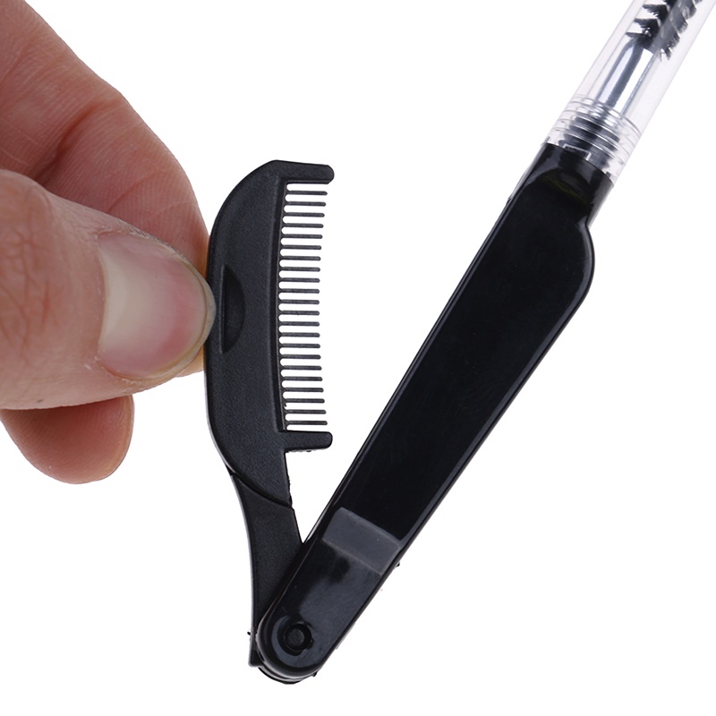 Foldable eyelash brush folding mascara wands eyebrow comb brush beauty tool