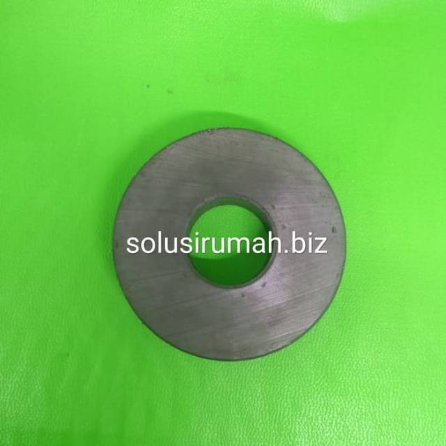 MAGNET BULAT 51*19*11MM HITAM LUBANG STD FERIT FERRITE