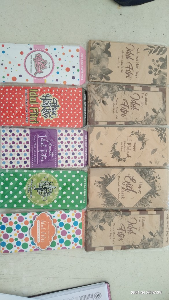 Amplop Folkadot Lebaran 2021 Terbaru