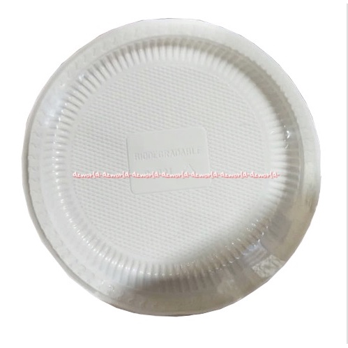 Krischef Eco Friendly Biodegradable Plate 23cm Piring Makanan Makanan Sekali Pakai Ramah Lingkungan Kris Chef