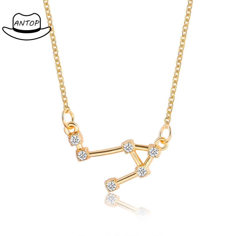 Antop！COD Lucky 12 Constellation Kalung Guardian Necklace Ulang Tahun Hadiah Hari Valentine