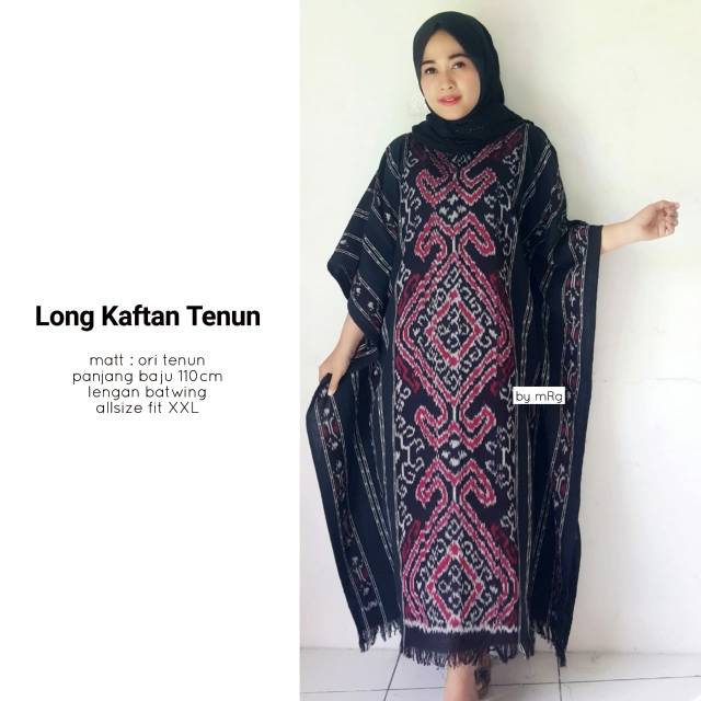 Long Kaftan Tenun/ Kaftan Tenun Ori