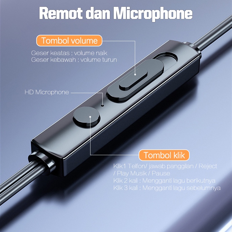 Headset Gaming Dual Hifi Stereo Bass Dengan Mic Dan Kabel Ukuran 3.5mm Untuk Android 4D earphone