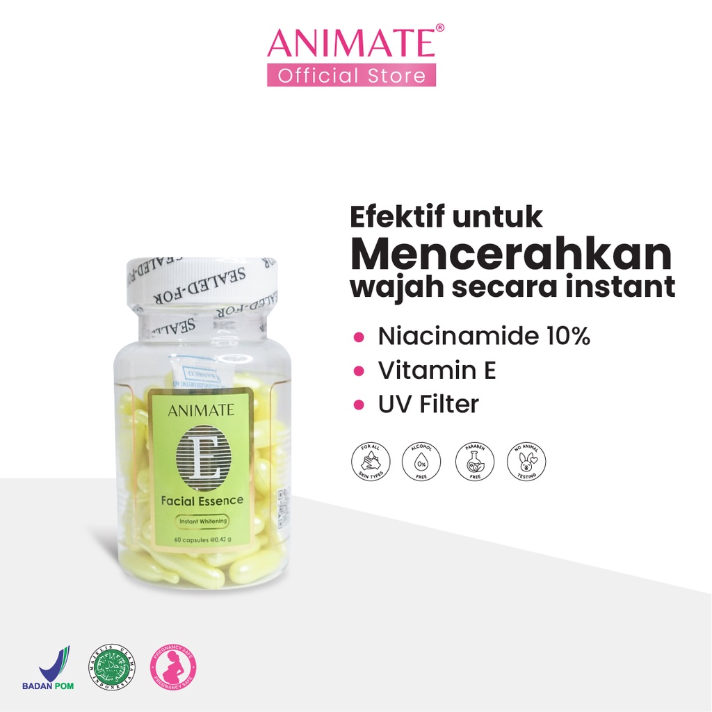 Animate Facial Essence Vitamin E / Serum Wajah BPOM